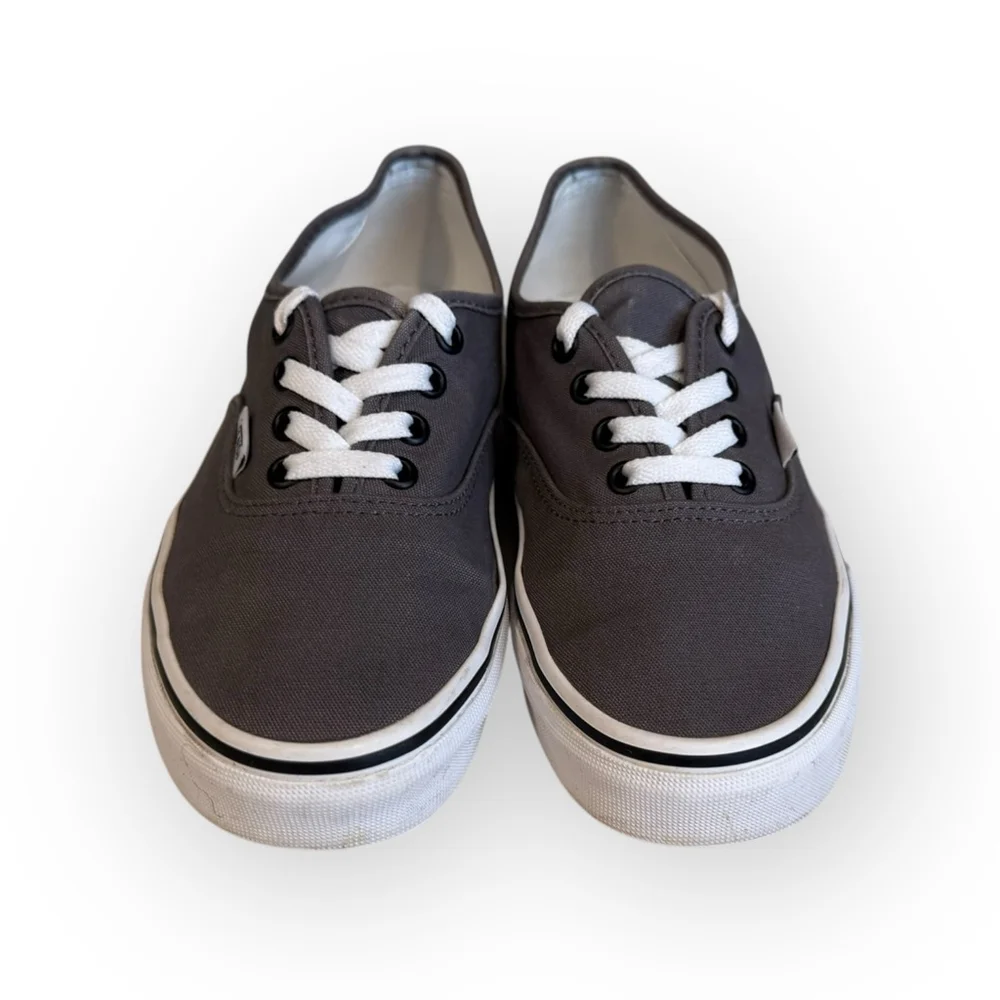 Vans Authentic Unisex Pewter Charcoal Gray Sneakers Size 7.5 Women/6 Men​ - Picture 2 of 9